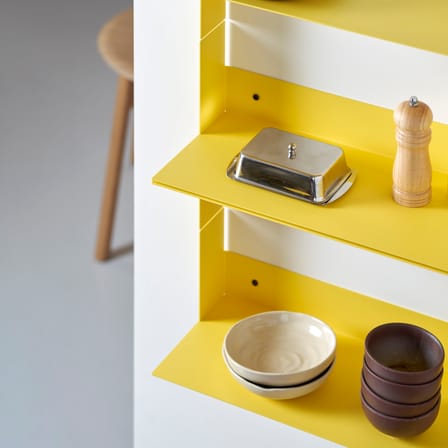 Étagère Pli Floating métal jaune / 45 x 20 cm - TIPTOE