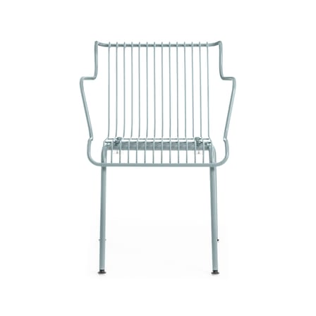 Fauteuil de repas empilable South métal bleu / Konstantin Grcic, 2023 - Magis