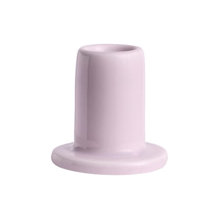 Kerzenleuchter Tube Small keramik rosa / H 5 cm - Hay