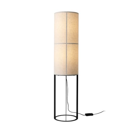 Lampadaire Hashira HIGH tissu beige / Ø 30 x H 130 cm - Lin / Seconde vie - Audo Copenhagen