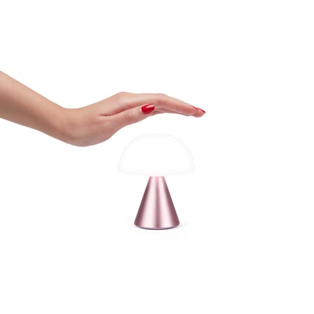 Lampe extérieur sans fil rechargeable Mina Medium LED métal plastique rose / H 11 cm - Lumière colorée - Lexon