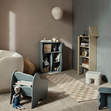 Libreria per bambini Giraffe legno beige / L 69 x P 24 x H 140 cm - Ferm Living