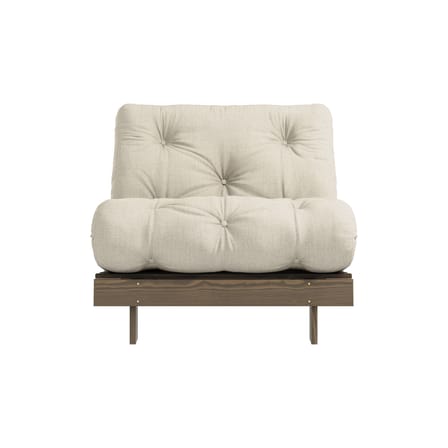 Fauteuil convertible Roots / Dormeuse & lit d'appoint - 3 positions / Structure marron - KARUP DESIGN