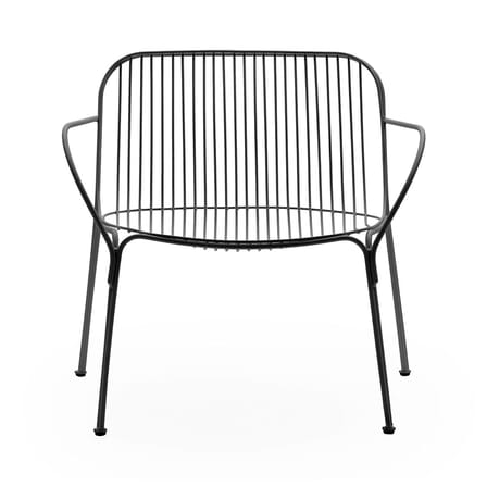 HiRay Low armchair metal black / Metal - Kartell