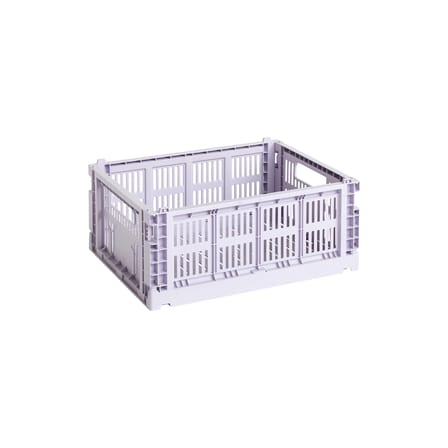 Panier Colour Crate plastique violet Medium / 26,5 x 34,5 cm - Recyclé - Hay