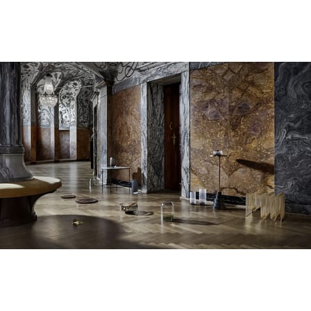 Porte-revues Curva métal argent / L 40 x H 30 cm - AYTM