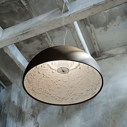 Suspension Skygarden 1 métal pierre marron / Ø 60 cm - Plâtre & aluminium - Flos