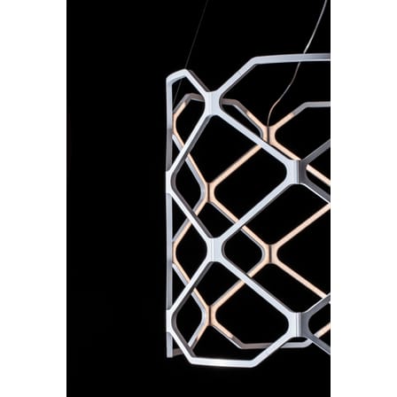 Suspension Titia LED plastique blanc / Ø 70 x H 60 cm - Nemo