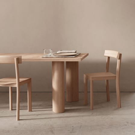 Table rectangulaire Galta Forte bois naturel / 240 x 90 cm - KANN DESIGN