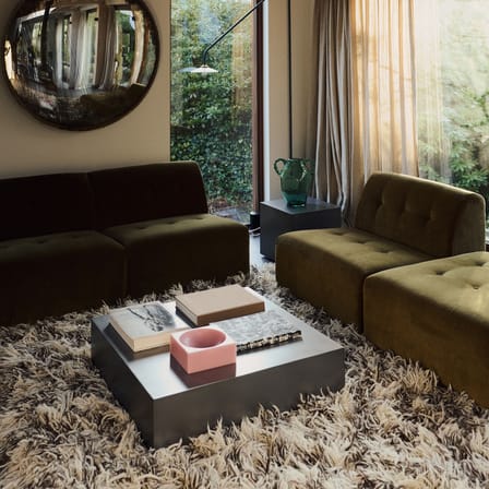 Tappeto Shaggy tessuto beige / 200 x 300 cm - Lana a pelo lungo - HK LIVING