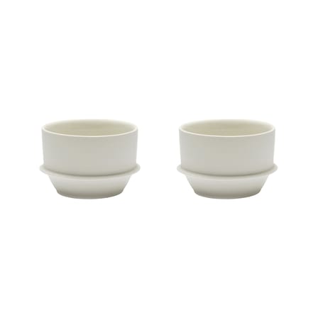 Tazzina da caffè Dune ceramica bianco / By Kelly Wearstle - Set di 2 - Ø 9 x H 6 cm - Serax
