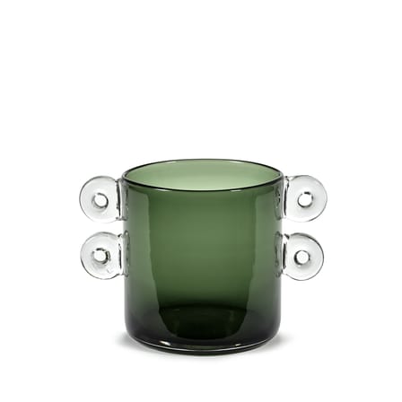 Wind & Fire Vase glass green / Ø 17.5 x H 18 cm - Serax