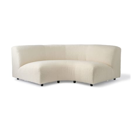 Canapé modulable A-Round-U tissu beige / Module Quart de cercle L 167 cm - Bouclé - POLSPOTTEN