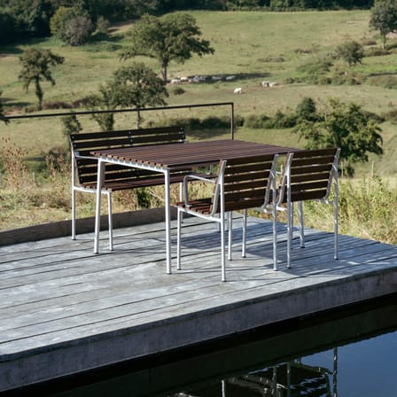 Fauteuil de repas Traverse bois marron / Bouroullec - Hay