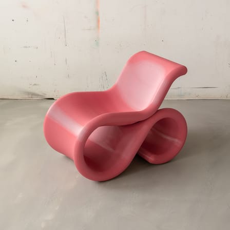 Fauteuil Éclair Chair rose - CRÈME ATELIER