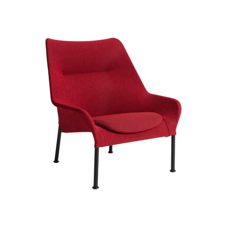 Fauteuil lounge O2 tissu rouge - Hay