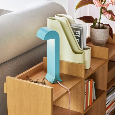 Lampada da tavolo Soothe LED metallo blu - HÜBSCH