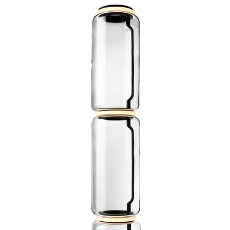 Lampadaire Noctambule Cylindre 3 verre transparent / LED - H 217 cm - Flos