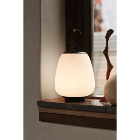 Lampe extérieur sans fil rechargeable Lucca SC51 LED verre noir / Soufflé bouche - &tradition