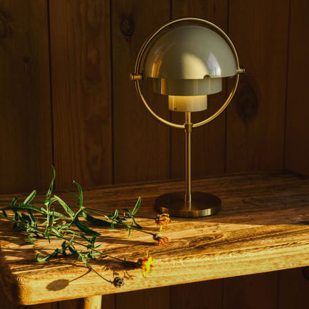 Lampe extérieur sans fil rechargeable Multi-Lite métal gris / Louis Weisdorf, 1972 - Gubi
