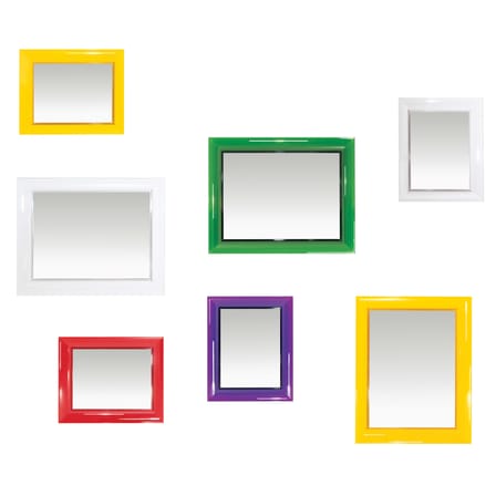 Miroir mural Francois Ghost plastique transparent / 65 x 79 cm - Philippe Starck, 2005 - Kartell