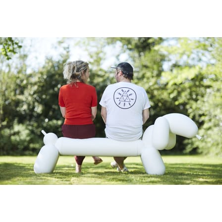 Panchina Attackle! materiale plastico nero / L 195 cm - 2 posti - Fatboy