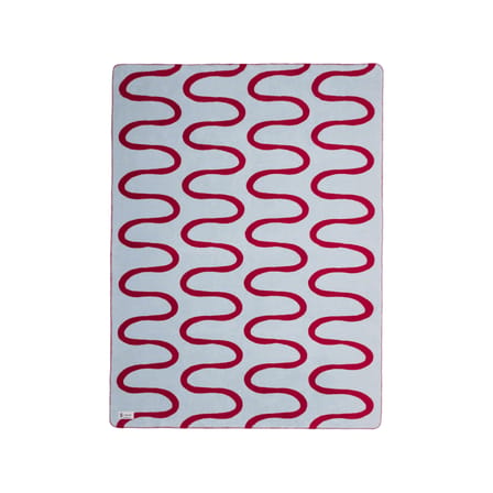 Plaid Swirl rouge / 150 x 200 cm - NOO.MA