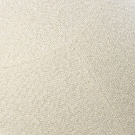 Pouf Bouclette Regular blanc / Ergonomique - Ø 55 cm / Laine bouclette - BLOON PARIS