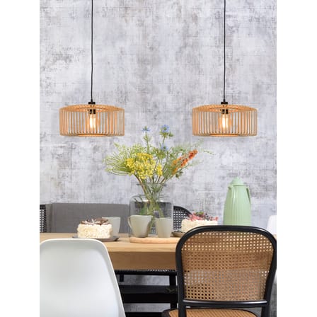 Sospensione Bromo Small legno naturale / Bambù - Ø 40 cm - GOOD&MOJO