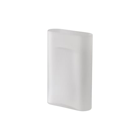 Vase Ridge verre blanc / L 23 x H 35 cm - Muuto