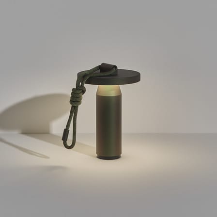 Quasar LED Wireless rechargeable outdoor lamp metal green / H 26 cm - Petite Friture