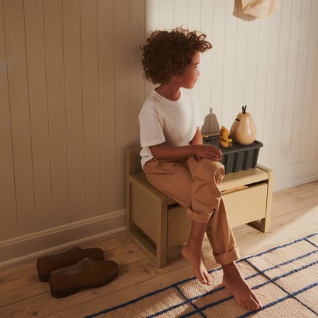 Banc enfant Little Architect / Rangement avec tiroir coulissant - L 60 cm - Ferm Living