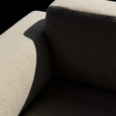 Canapé d'angle Develius E tissu beige / 4 places - L 309 cm / Dormeuse gauche - &tradition
