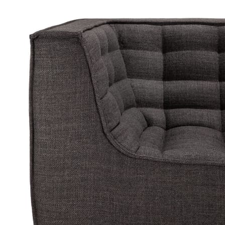 Canapé 2 places N701 tissu gris / L 205 cm - Ethnicraft