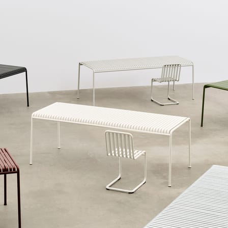 Chaise Palissade Cantilever métal blanc - Hay