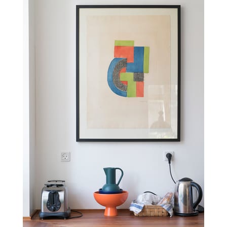 Coupe Strøm Small céramique bleu / Ø 15 cm - Fait main - raawii