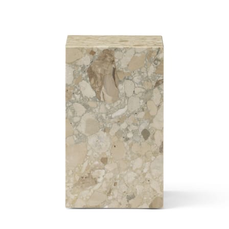Plinth Tall End table stone beige / Stone - 30 x 30 x H 51 cm - Audo Copenhagen