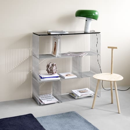 Etagère Panton Wire Extended Rectangle / 70 x 34.8 x P 34.8 cm - MONTANA