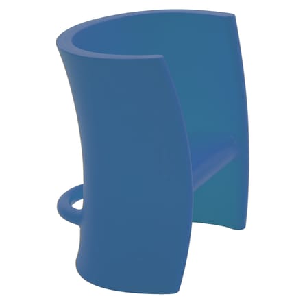 Fauteuil enfant Trioli plastique bleu - Magis
