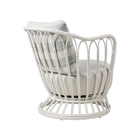 Fauteuil rembourré Grace Outdoor tissu Fauteuil rembourré Grace Outdoor tissu / Tressage polyéthylène - Gubi