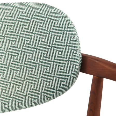 Fauteuil rembourré Henry tissu vert - Pols Potten