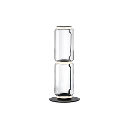 Lampadaire Noctambule Cylindre 2 verre transparent / LED - H 95 cm - Flos