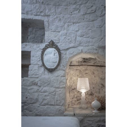 Lampe à poser Mini Kabuki LED plastique noir / H 70 cm - Kartell