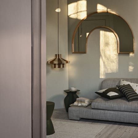 Miroir mural Alva bois naturel / L 139 x H 90,5 cm - BROSTE COPENHAGEN