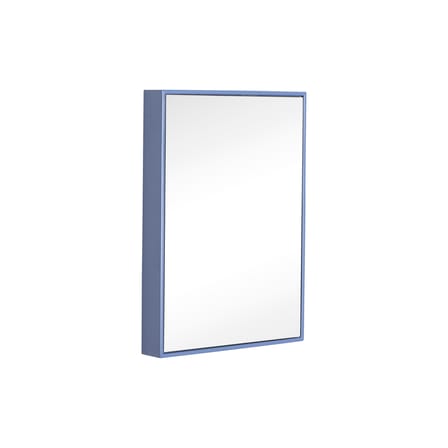 Miroir mural Shine Small métal bleu / 21 x 30 cm - HÜBSCH