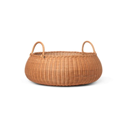 Panier Braided fibre végétale bois naturel / Ø 60 x H 32 cm - Rotin - Ferm Living