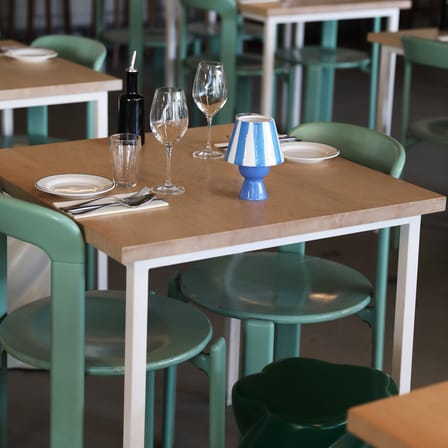 Photophore Cantine céramique bleu - & klevering