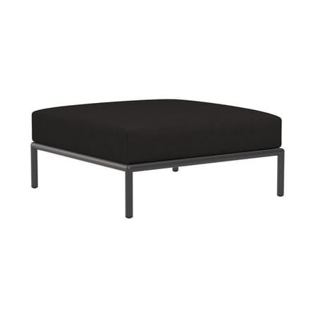Pouf d'extérieur Level 2 tissu noir / 81 x 81 cm - Houe