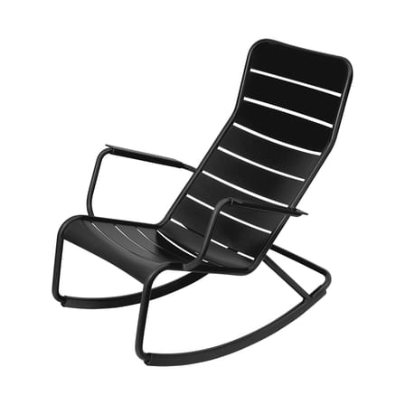 Luxembourg Rocking chair metal black / Aluminium - Fermob