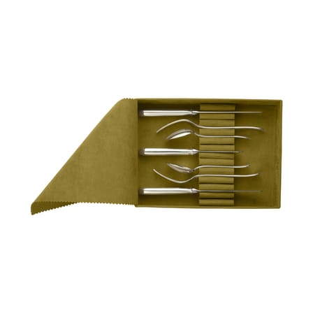 Set de couverts Albi métal / 7 pièces pour petit-déjeuner - Pour 2 personnes - Christofle